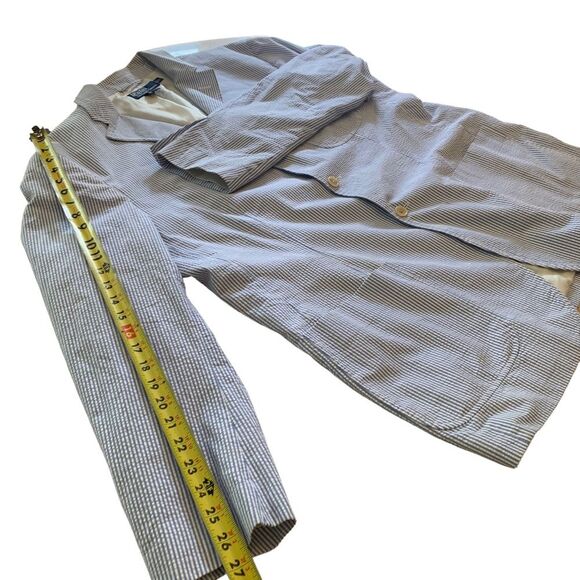 Ralph Lauren Men’s Pinstripe Seersucker Blazer. EUC size Extra Large - Picture 5 of 10
